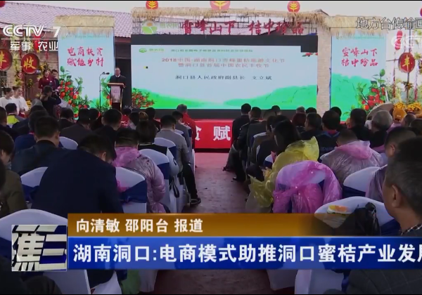 CCTV-7  湖南洞口：電商模式助推洞口蜜桔產業發展
